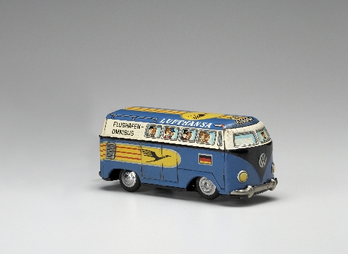 VW bus, made by: Masudaya, 1950–60, metal, plastic, inv. no. S 2868-2006