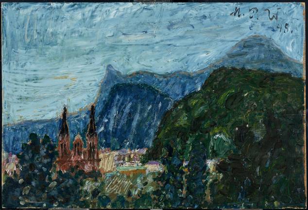 Max Peiffer Watenphul (1896–1976), Stadt Salzburg und Umgebung, 1945, Öl auf Holz  © Salzburg Museum (Schenkung Familie Pasqualucci)